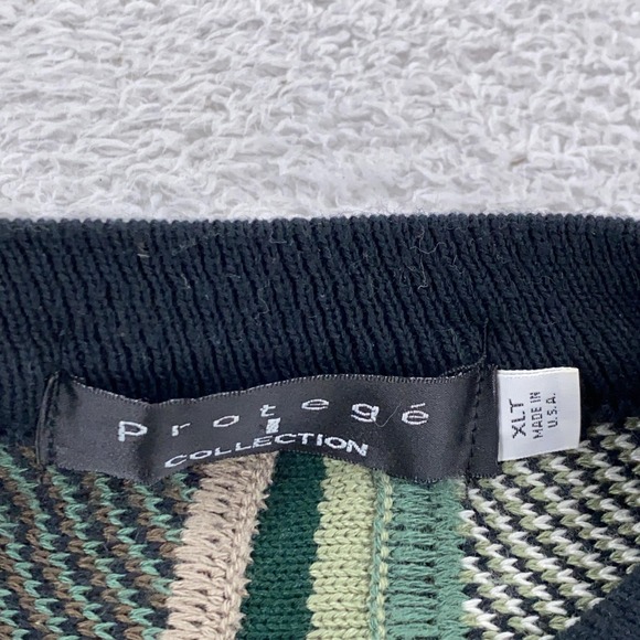 Protege Collection Textured Cable Knit Sweater Mens Fits L Crochet 3D Geometric - Picture 9 of 9